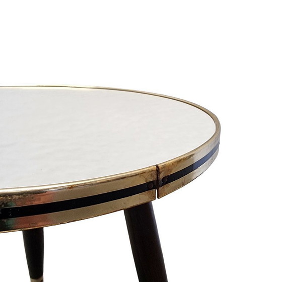 Image 1 of Vintage French Formica plant table from the 1960s