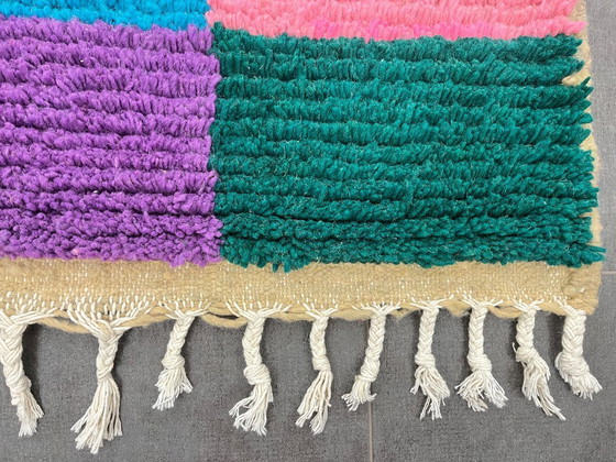 Image 1 of Berber Rug - 245 cm x 150 cm - colored Wool