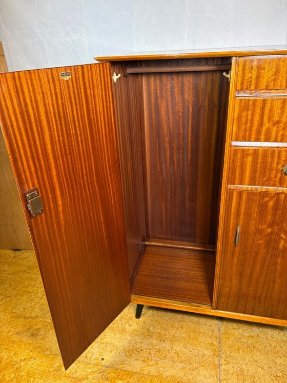 Image 1 of Mid Century Retro Teak Gentleman’s / Bachelor Wardrobe by Austinsuite (Circa 1960  A stunning mid century modern gentleman’s (or