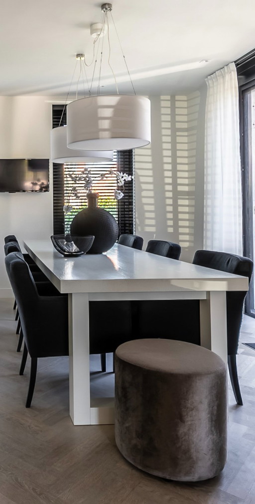 Keijser & Co Pure dining table 300 x 100 cm – white, oak