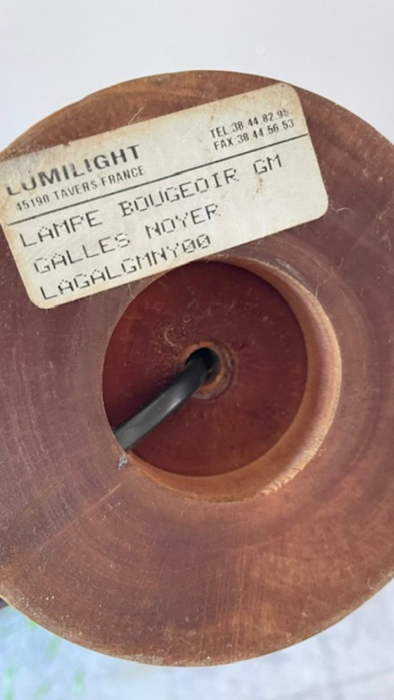 Lampada a Candeliere Effetto Noce Vintage – LUMILIGHT, Lampade da tavolo, Polyester (photo 15 of 17)