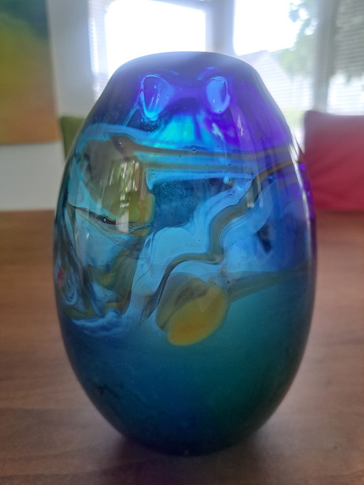 Glass object by Cees van Olst