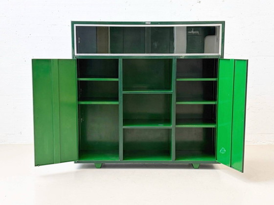 Image 1 of Zeldzame metalen kast van Arredamenti Metallici, Meneghello, Italië, jaren 50