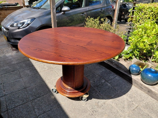 Ronde Eettafel – Rattan, Wood (photo 2 of 5)