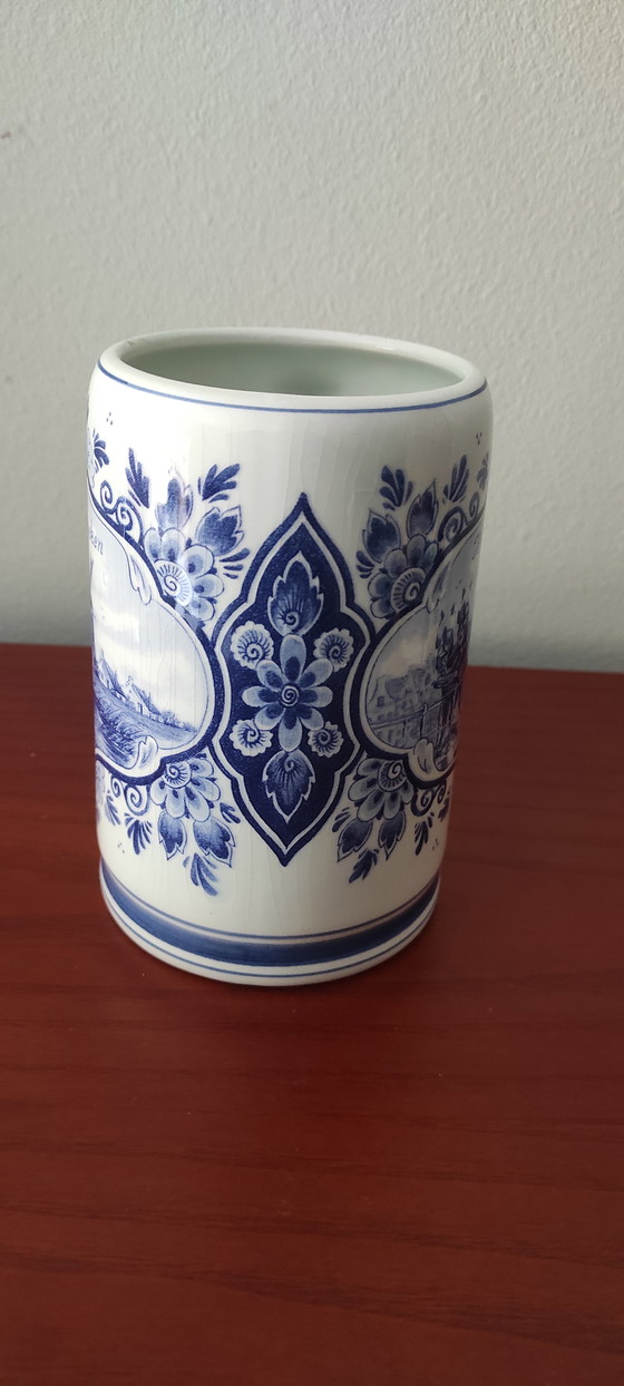 Image 1 of Set aus 2 Heineken-Bierkrügen in Delfter Blau, 1978