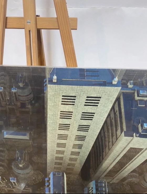 Image 1 of Großformatiges Panorama-Stadtbild-Wandbild