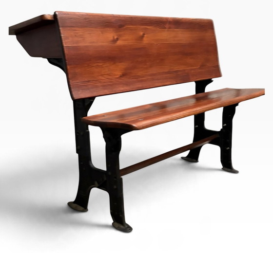 School Desk 1920s – Kooijmans Mes, Decorative Objects, Cast Iron, Wood (photo 6 of 12)