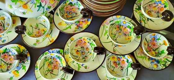 Image 1 of Tea/coffee service for 12 people, Giraud Vallauris, 50 minutes