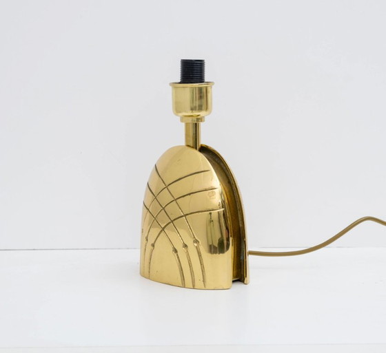 Image 1 of Paar Mid Century Italiaanse koperen tafellampen, 1970