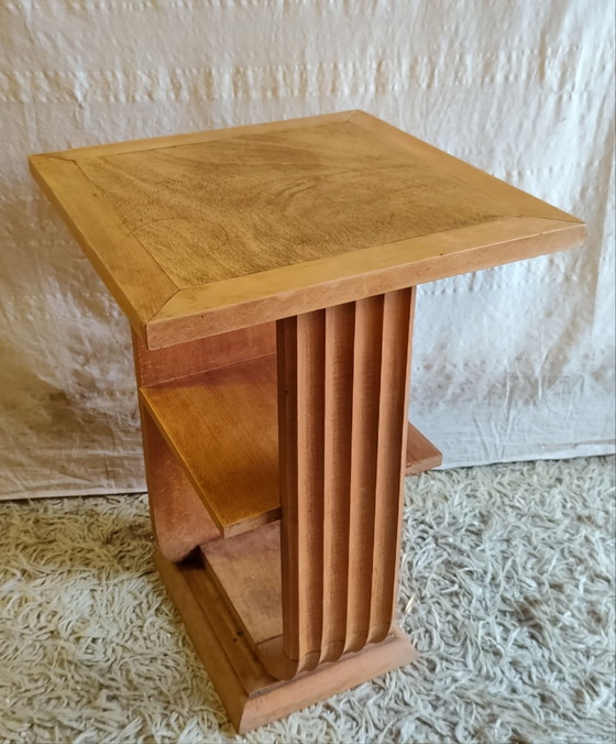 Tavolino Art Déco in legno massello - metà del XX secolo – Tavolini (photo 4 of 8)