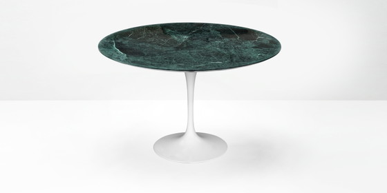 Original Round Knoll Tulip Dining Table (120cm) in Alpi Verdi Glossy In New Condition!! Eero Saarinen (photo 9 of 14)