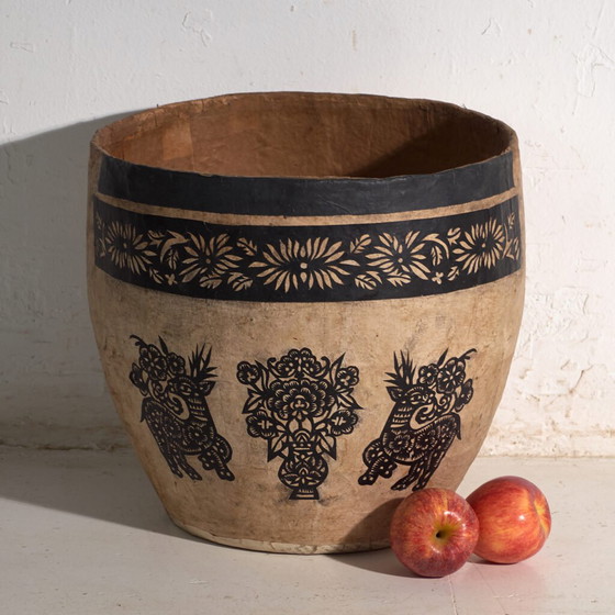 Antique Chinese papier-mâché container – China, circa 1900 – Decorative Objects, Paper (photo 4 of 40)