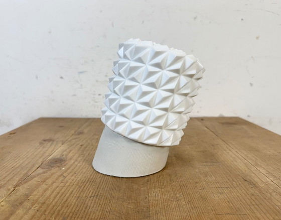 Image 1 of Applique murale vintage en porcelaine blanche, années 1970