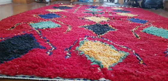 Image 1 of Hand-knotted Berber wool rug 245x166cm