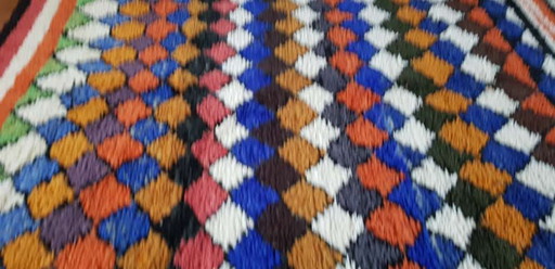 Hand-knotted Berber wool rug 245x160cm