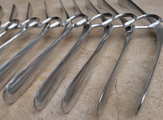 Image 1 of 12 perchas de aluminio estilo Art Nouveau