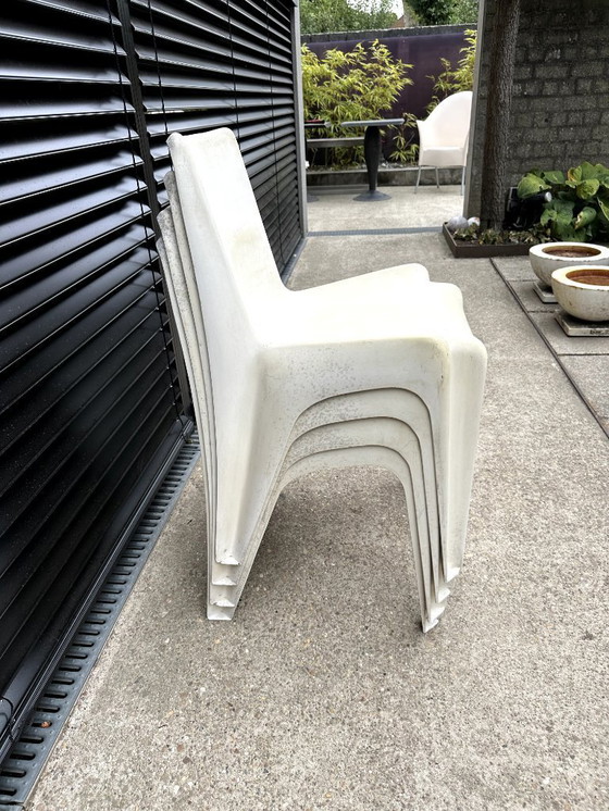 Image 1 of 4 sillas Bofinger Helmut Batzner color blanco