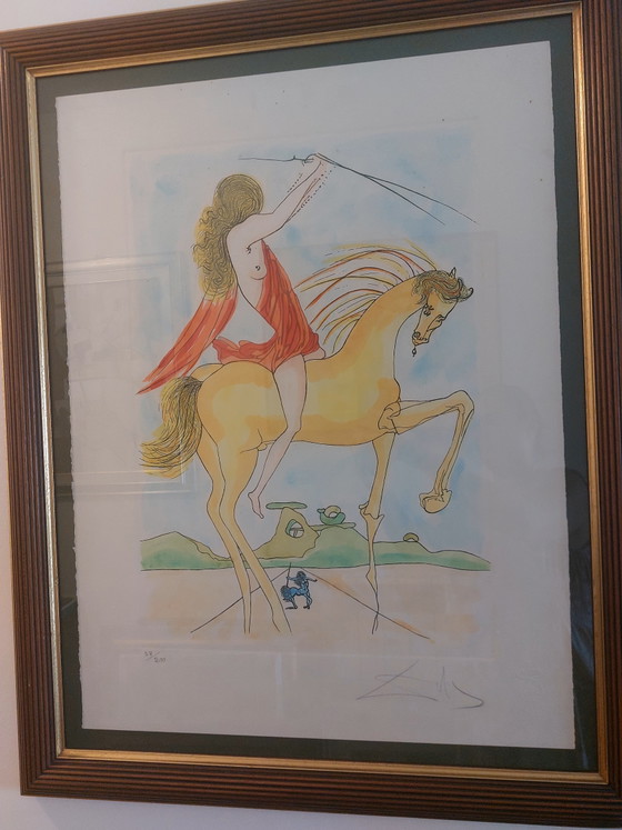 Salvador Dalí "Amazone" 1974 Eau-forte Originale Signée, 38/200 Certifiée – Salvador Dali (photo 5 of 5)