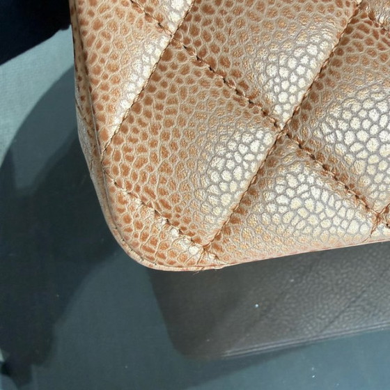 Image 1 of Chanel Classic Flap Medium - 25cm Quilted Caviar Gold Silver Hardware Series 14