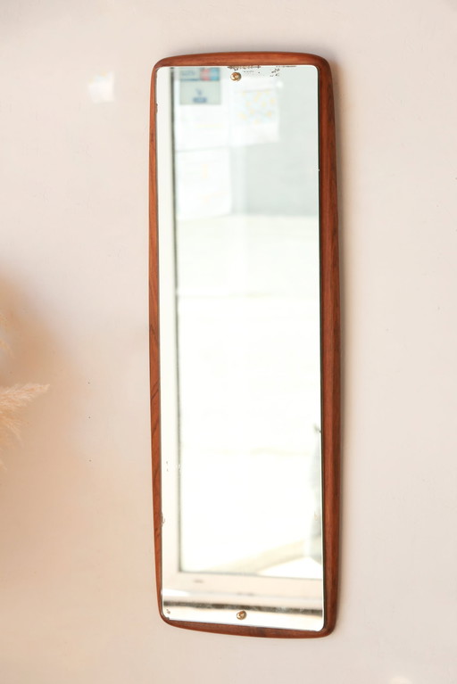 Miroir Vintage Scandinave en Teck – Années 60