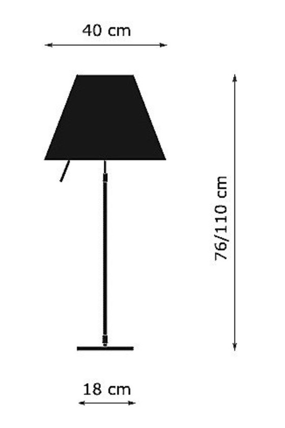 Image 1 of Luceplan Constanza table/floor lamp Mistic white