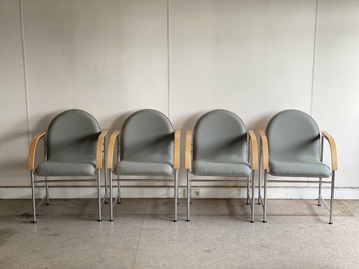 4x Arco dining chairs