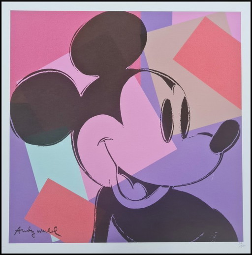 D'après Andy Warhol, Mickey Mouse, années 1980, lithographie
