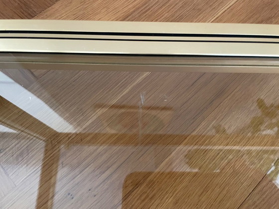 Image 1 of Retro glass Pierre Vandel Paris coffee table, 1970s