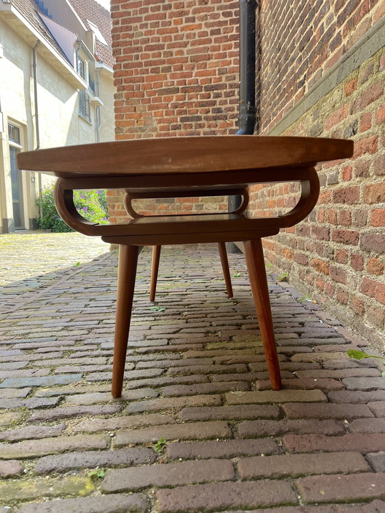 Image 1 of Vintage Coffee Table With Reversible Top Wood Design