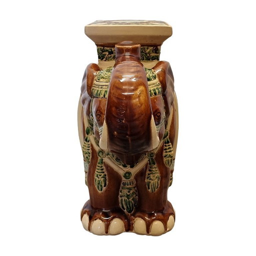 Elefante in ceramica vintage degli anni '70
