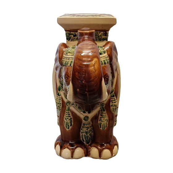 Image 1 of Vintage ceramic elephant from the 1970s