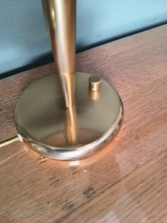 Image 1 of Pair of Postmodern Table Lamps | Holtkötter Germany  Vintage Mid-Century Modern | Designer Bedside Lamps