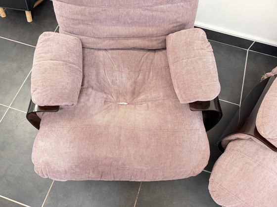 Image 1 of Een paar fauteuils uit de Roset Marsala-lijn.