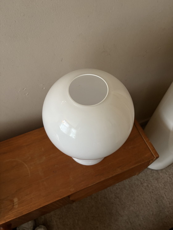 Image 1 of Vintage Glashutte Limburgs Space Age Bulb Retro Lamp Jaren 70 Mushroom