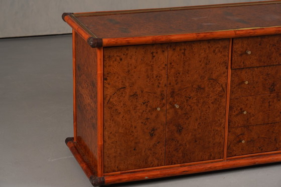 Image 1 of Vintage Italian Sideboard In Burl Elm by Alberto Smania for Studio Smania Interni , Italy, 1960’s