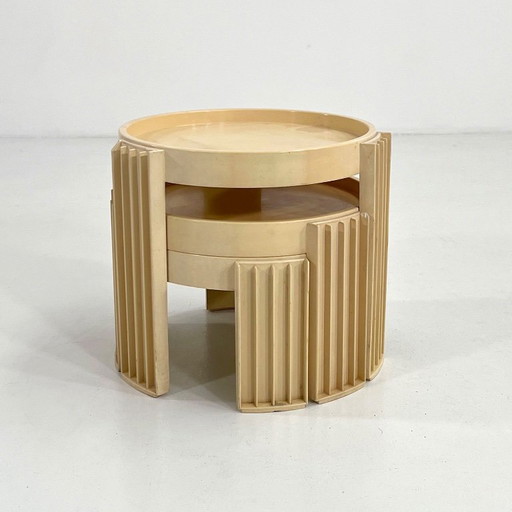 Set of 3 Marema Nesting Tables by Gianfranco Frattini for Cassina, 1960s