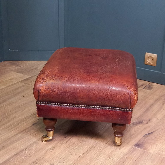 Image 1 of Vintage sheepskin stool