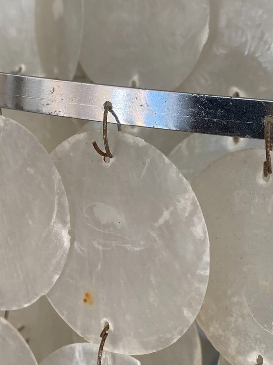 Suspension Lamp Chandelier Ceiling Light Mother-of-pearl Verner Panton vintage 1970 – Stone (photo 12 of 20)