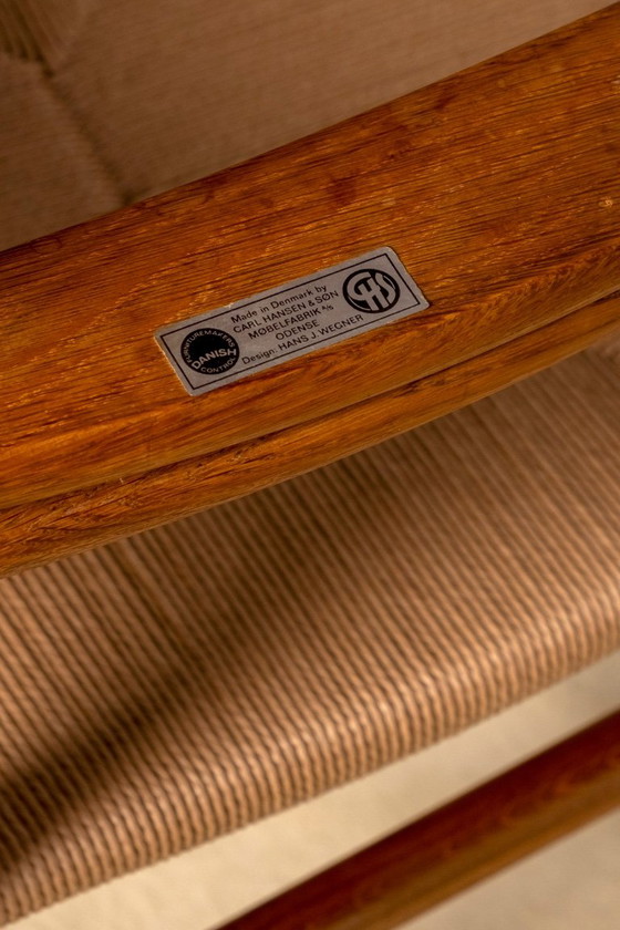 2 sillas de comedor Hans J. Wegner CH37 en roble aceitado, década de 1970. – Carl Hansen & Søn, Wood (photo 11 of 12)