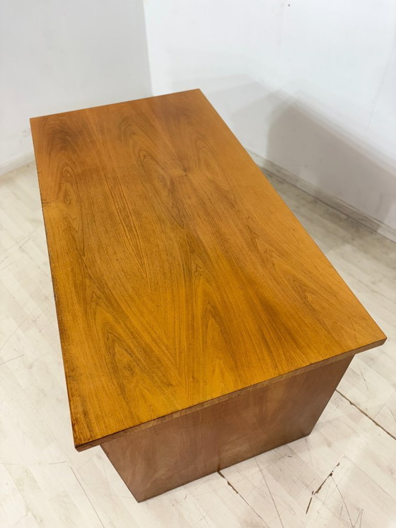Image 1 of Art Deco desk / Vintage desk / 1928 desk / Walnut office desk