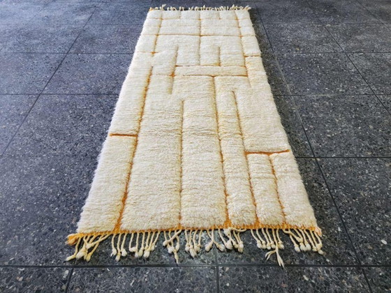 Image 1 of Tapis Beni Ouarain en laine authentique 250cmx100cm