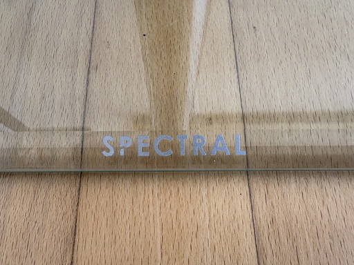 2 Spectrum speaker stands stainless steel with glass base