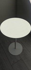 Modern White Side Table Steel