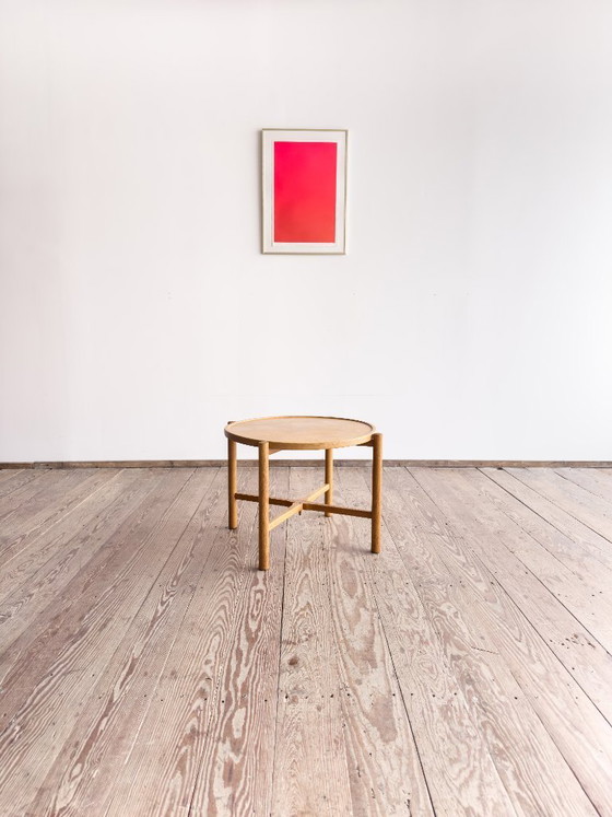 Image 1 of Dienbladtafel AT 35 / PP 35 van Hans J. Wegner voor Andreas Tuck