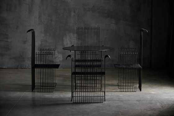 Image 1 of Modernistisches Gartenset aus Metalldraht, Frankreich, 1970er Jahre