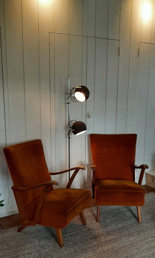 Due poltrone vintage di metà secolo