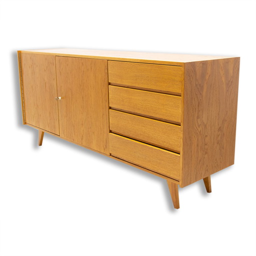 Beuken en multiplex U-458 dressoir van Jiri Jiroutek voor Interier Praha, jaren 1960