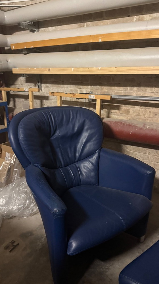 Image 1 of Leolux Ecalibur fauteuil met kruk