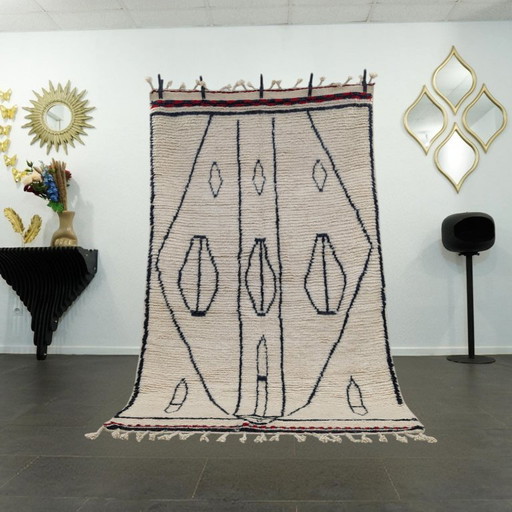 Tapis berbère - 272 cm x 158 cm - laine colorée