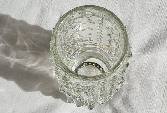 Pavel Pánek vase knobs “Spiky” pressed glass glassworks Heřmanova Huť / Sklo Union 70s (photo 3 of 14)